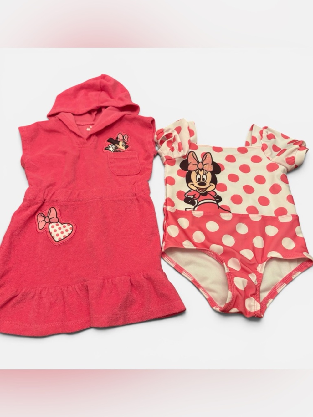 Disney Minnie Mouse Toddler bathing suit and cover-up set